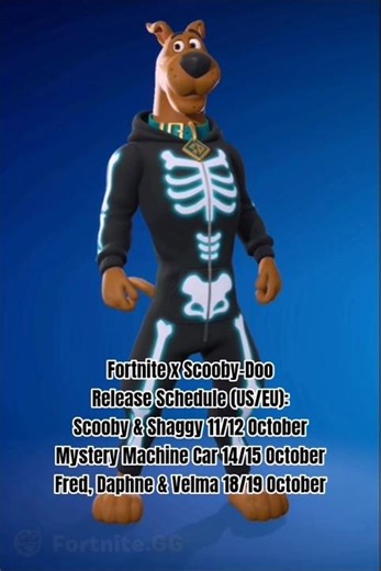 Fortnite x Scooby-Doo: Scooby, Shaggy, Fred, Daphne, Velma & Mystery Machine Release