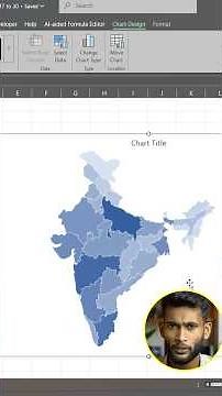 🗾 Day 19 : Map Chart in Excel #Excel #map #2025