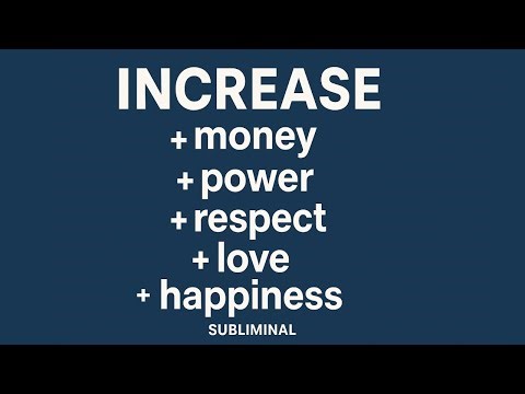 INCREASE | money + power + respect + love + happiness | 𝐬𝐮𝐛𝐥𝐢𝐦𝐢𝐧𝐚𝐥 [READ DESCRIPTION] 👁️⃤