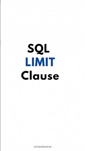 SQL LIMIT Clause 📉