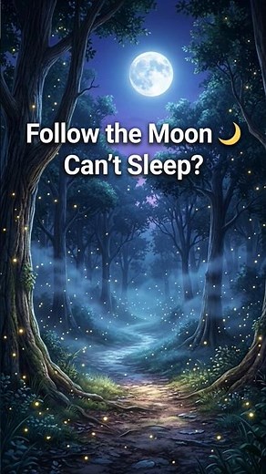 FOLLOW THE Moon 🌙 | Bedtime Story for Sleep #shorts #asmr #sleep #fyp #usa