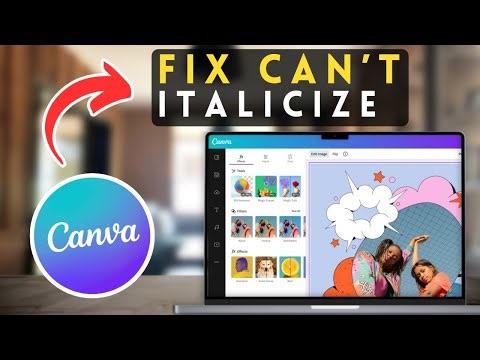 How to Fix if you Can't Italicize Text in Canva | Canva Tutorial (2025)