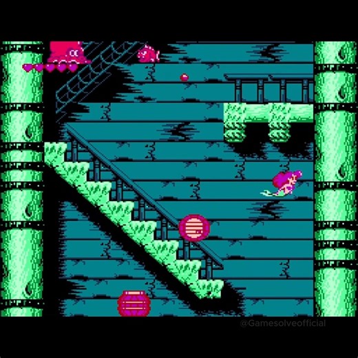 Game Solve | The Little Mermaid (NES) – Level 2 | Part 1 Underwater levels, tight jumps. Looks cute… plays ruthless. Pure childhood stress 🐚🌊... | Instagram