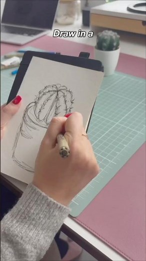 Ep. 2: Continuous Line Drawing 🌱 #drawingchallenge #drawing #enjoydrawing