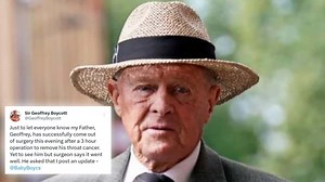 Sir Geoffrey Boycott undergoes successful throat cancer surgery