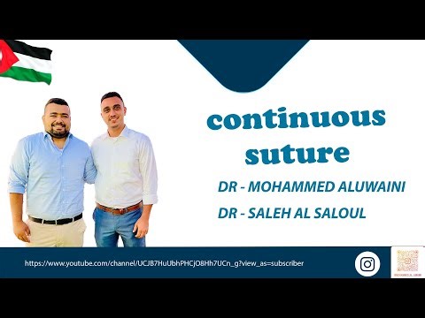 continuous suture demonstration