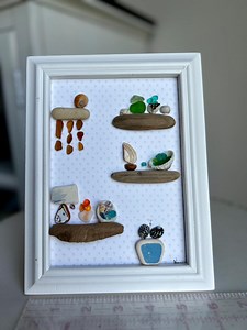 Framed Sea Glass and Sea Shell Display - Etsy Canada