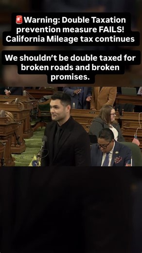David J. Tangipa on Instagram: "🚨 Stop the Mileage Tax Before It’s Too Late ACA 12 would have stopped Californians from being double taxed just to drive on broken roads. It was a simple promise: protect affordability for the people who need it most. That promise was rejected. Californians are struggling more than ever—yet the state is swimming in record tax revenue. Since 2016, California’s budget has nearly doubled. Do we have twice the services? Better roads? Real results? No. Instead of fixi