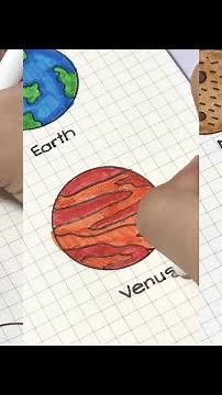 Vẽ Các Hành Tinh Từ Hình Tròn 🌎| Bui Ha Chi Tam