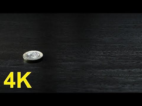 4K Free Stock Footage: Coin Spinning on a Table, Slow Motion (4 videos)