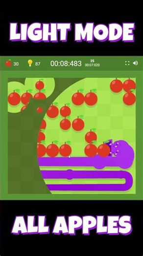 Google Snake LIGHT MODE!! (ALL APPLES!)