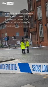 An 18-year-old man has been arrested on suspicion of murder after a man was stabbed close to Leicester city centre, according to police. Emergency services responded to an incident on Oxford Street on Tuesday evening, where one patient was taken to hospital. He died a short time later. #Leicester #uknews #DeMontfortUniversity | Sky News