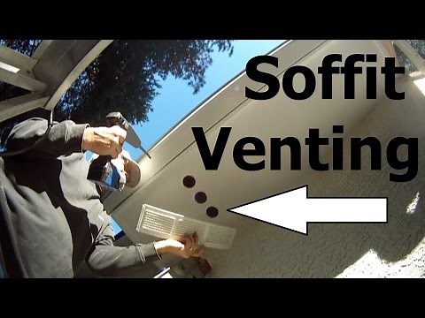 HOW to install SOFFIT VENTING ~ atlantic drain ~ how to Vent Eaves DIY
