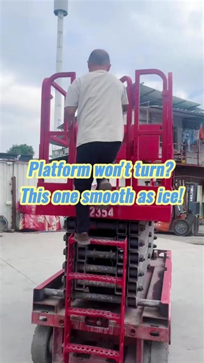 🏭Platform rotation stiff? Scissor Lift uses high-precision slewing bearings, 360° free rotation, smooth without sticking, Making aerial work like walking on ground! #constructionmachinery #ScissorLift #ElectricStacker #LiftingPlatform #constructionmachinery
