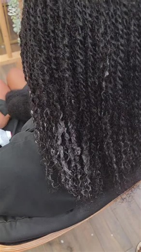 Micro locs installation. €100 #locs #summer #royal #fyp #portugal🇵🇹