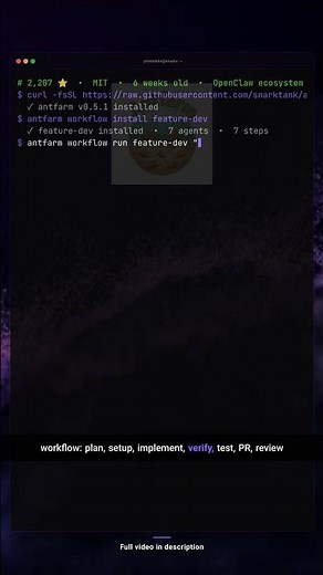 Antfarm: Deploy a 7-Agent Dev Team with One Command