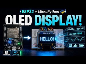 How to Use SSD1306 OLED Display with ESP32 Using MicroPython