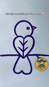 6.5K views · 25 reactions | Cách vẽ chú chim nhỏ bắt đầu từ 2 hình trái tim  #artist #drawing #bird #vetranh Mua sách tại đây ạ:https://s.shopee.vn/8pXbOTJMiK | Nghệ Thuật & Nuôi Dạy Trẻ | Facebook