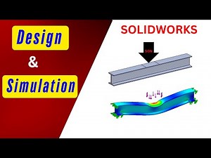 SolidWorks Simulation: 50N Load Test on a Support | Stress & Deformation Analysis