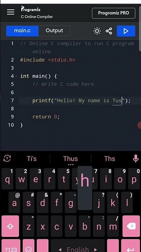 Print Your Name In C Programming #c #cpp #cprogramming