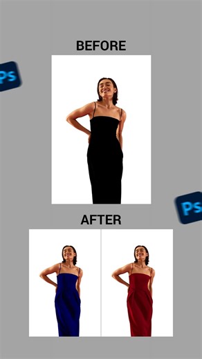 Photoshop Trick For Changing dress colour