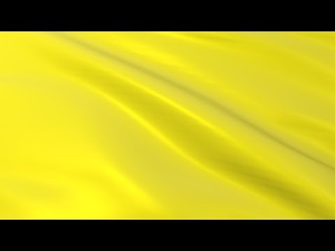 Yellow flag waving in the wind - Flag animation - Motion background - 4K UHD