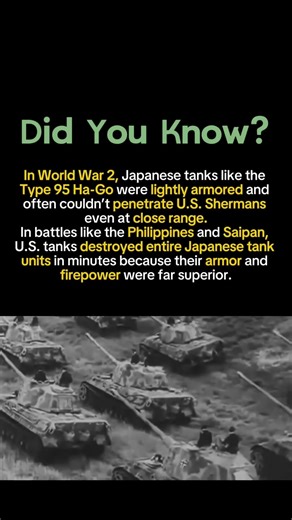 How U.S. Tanks Crushed Japan’s Armor in World War 2