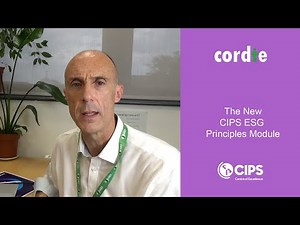 Introducing the ALL NEW CIPS Level 6 ESG Study Module