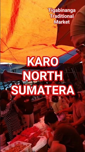 Tigabinanga traditional Market in Karo North Sumatera Indonesian