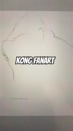 Can I draw Kong? #drawingprocess #digitaldrawing #shorts #kingkong #procreate