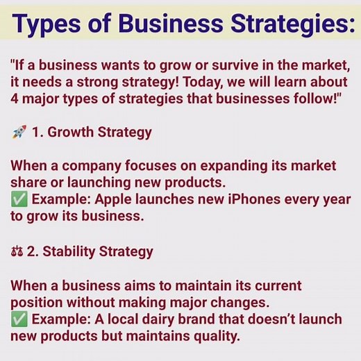 Types of Strategies in Strategic Management | Simple Explanation #strategicmanagement #shorts