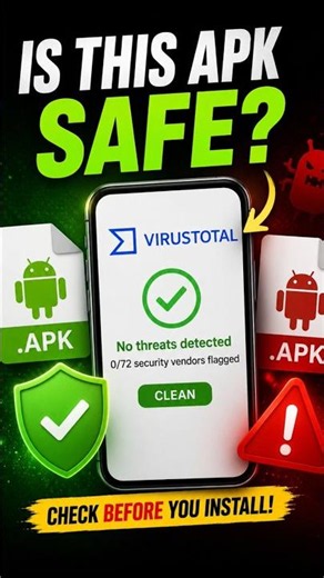How to Check If an APK Is Safe Before Installing! ⚠️