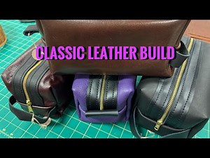 Handmade Leather Dopp Kit | Classic Leather Toiletry Bag Build | Leather Travel Gear