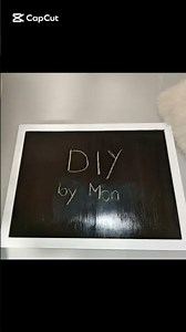 diy blackboard Crafting a custom handmade board with clean lines and a durable finish. #chalkboard