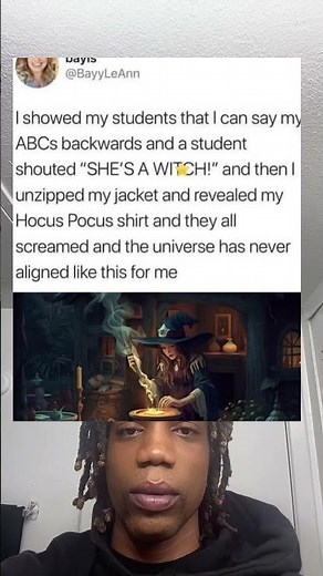 showed my students that I can say my ABCs backwards