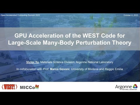 GPU-Acceleration of the WEST Code for Large Scale Many-Body Perturbation Theory