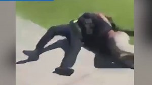 A Florida teen was arrested after video showed the student body slam a school resource officer. The St. Cloud Police Department said the officer was trying to break up a fight between two other students when the teen jumped in. #OfficerAttacked #Florida #StCloudPoliceDepartment | NewsNation