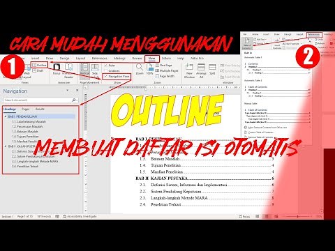 Cara membuat outline di word, serta membuat daftar isi dengan mudah