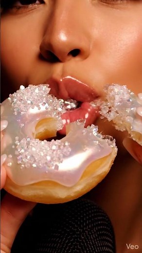 Most satisfying crunchy donut eating Asmr🍩🤤