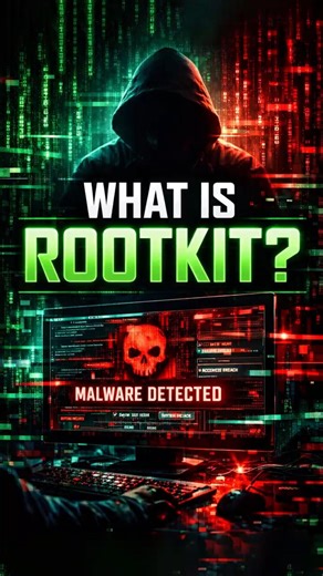 What is rootkit ? #Rootkit #Malware #Hacking #Security #Cyberattack #RootkitAttack #viral #shorts