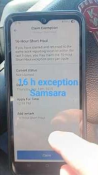16 Hour Exception | Samsara ELD Tutorial for Truck Drivers #truckdriver #truckinglife #samsara
