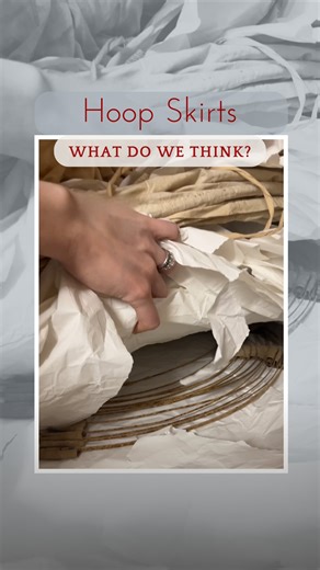 Charlotte Ellis on Instagram: "Hoop skirts have such an important place in fashion history- but we so rarely get to see them and how they work! What do we think about them? #hoopskirt #hooppetticoat #newcanaanmuseum #historicalsociety #smallmuseum #historicalfashion"