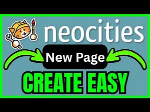 How To MAKE A NEW PAGE On Neocities (QUICK & EASY) 2026