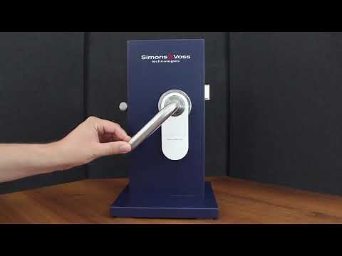 TUTORIAL | SimonsVoss Schließanlage: SmartHandle AX Türbeschalag Montage (hängend) (engl. subtitle)