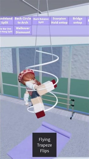 I inspire to be like Emily, game is called : Cirque School of Acrobatics #roblox