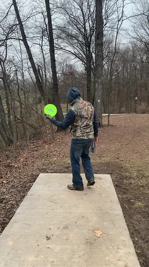 He was so focused on the shot he didn’t realize I had walked up on him on the tee! 😂 #growthesport #fyp #discgolf