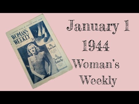 Vintage Magazine Flip Through Womans Weekly 1 Jan 1944 #notvlogmas #vintageknitting