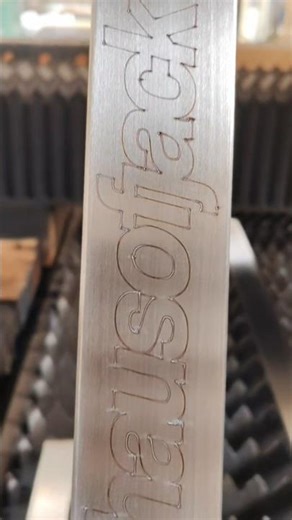 Pipe Laser Marking Process | CNC Laser Engraving Shorts