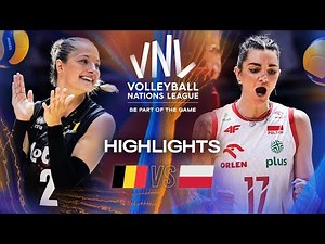 Belgium 🇧🇪 vs. Poland 🇵🇱 - Highlights | Week 1 | Women's VNL 2025
