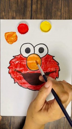 Draw & Paint Elmo! | Educational Videos for Toddlers #toddlerlearning #learncolors #elmo